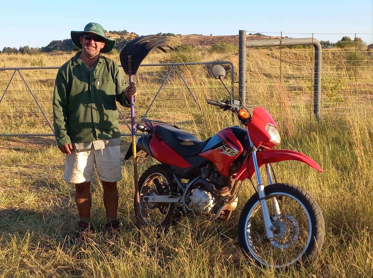 Andy in the field